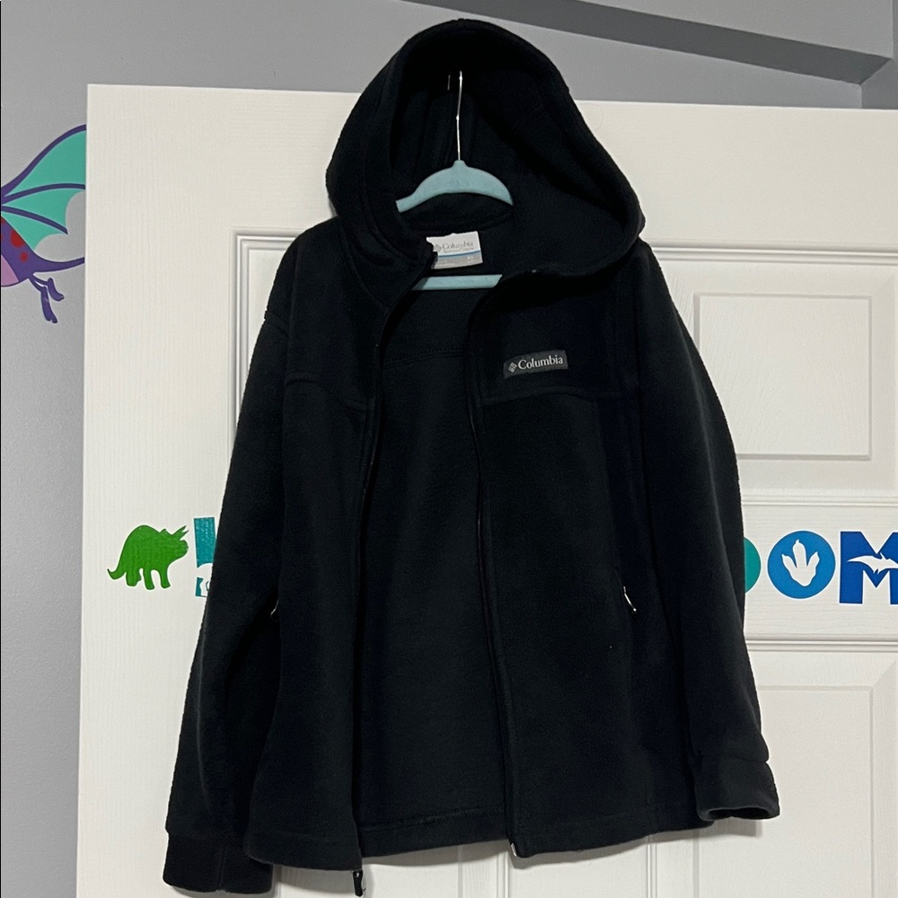 Columbia Kids Hooded Black Jacket